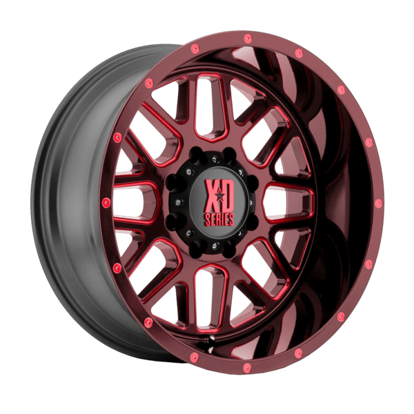 XD SERIES® - XD820 GRENADE Satin Black Milled with Red Clear Coat