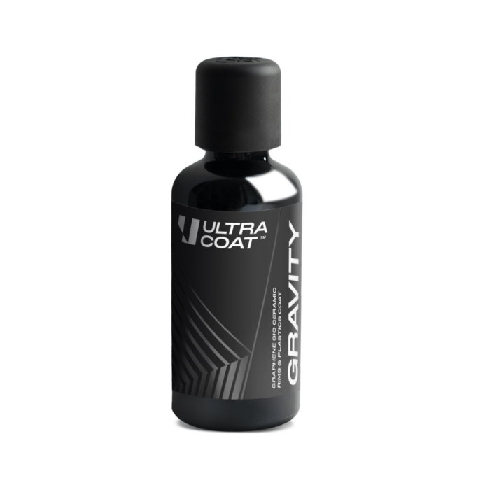 Ultracoat Gravity Rims & Plastics Graphene Coat är en avancerad grafenkeramisk beläggning för hjul, avgaspipor och plast. Användning av tre aktiva ingredienser (SiO2, SiC och grafen) möjliggör uppnåendet av smart polymereffekt, vilket ger Gravity 2 års hållbarhet och motståndskraft mot extrema yttre faktorer. Gravity ger en effekt av intensivt djup, superhydrofobicitet och självrengörande egenskaper.