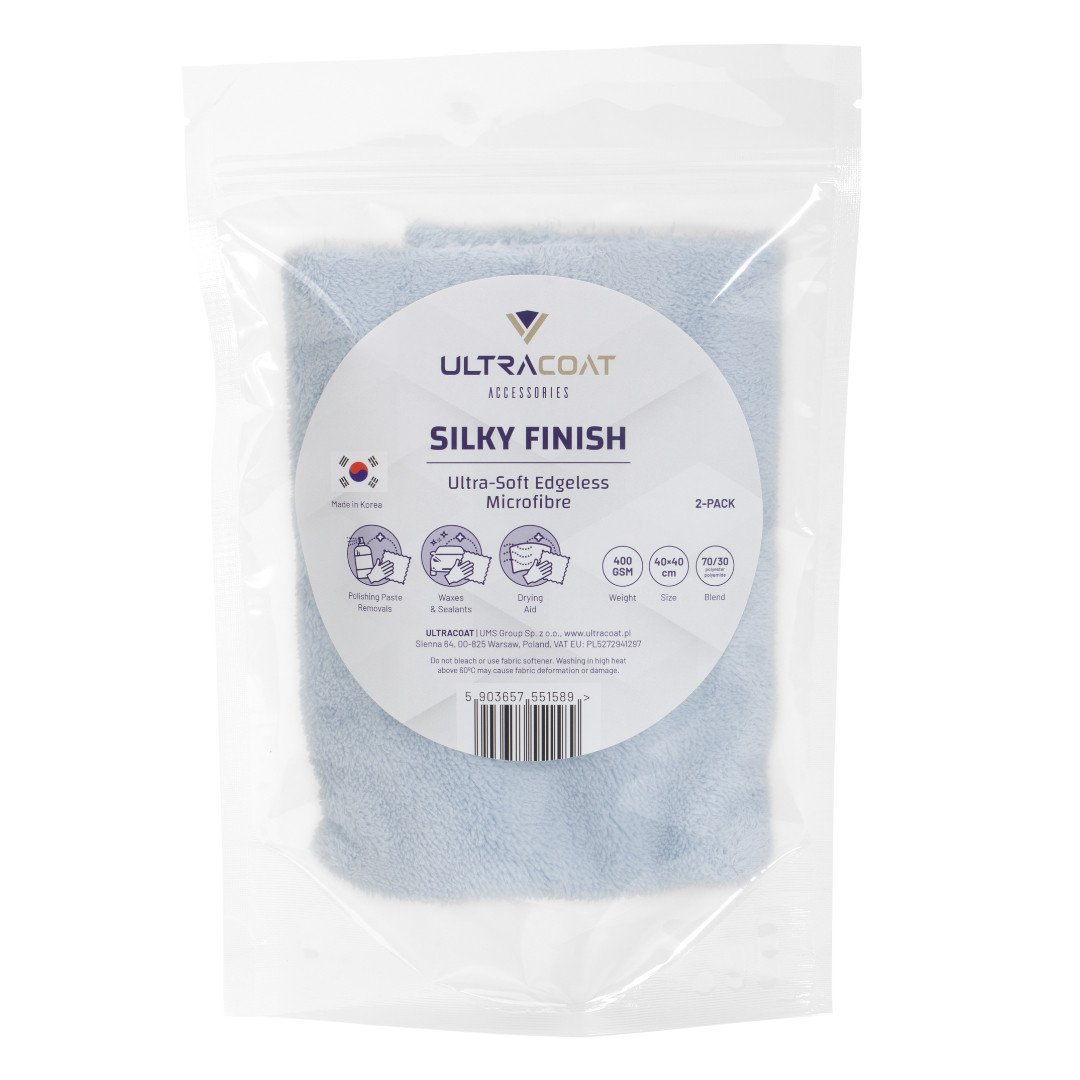 Ultracoat Silky Finish - 400 GSM Microfibre Cloth 2-pack