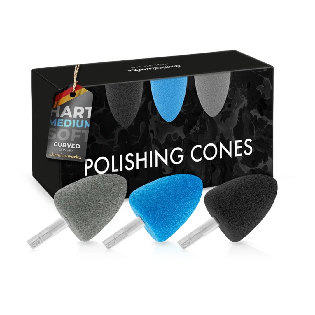 Hem chemicalworkz Polishing Cones Curved Convex – 3-pack