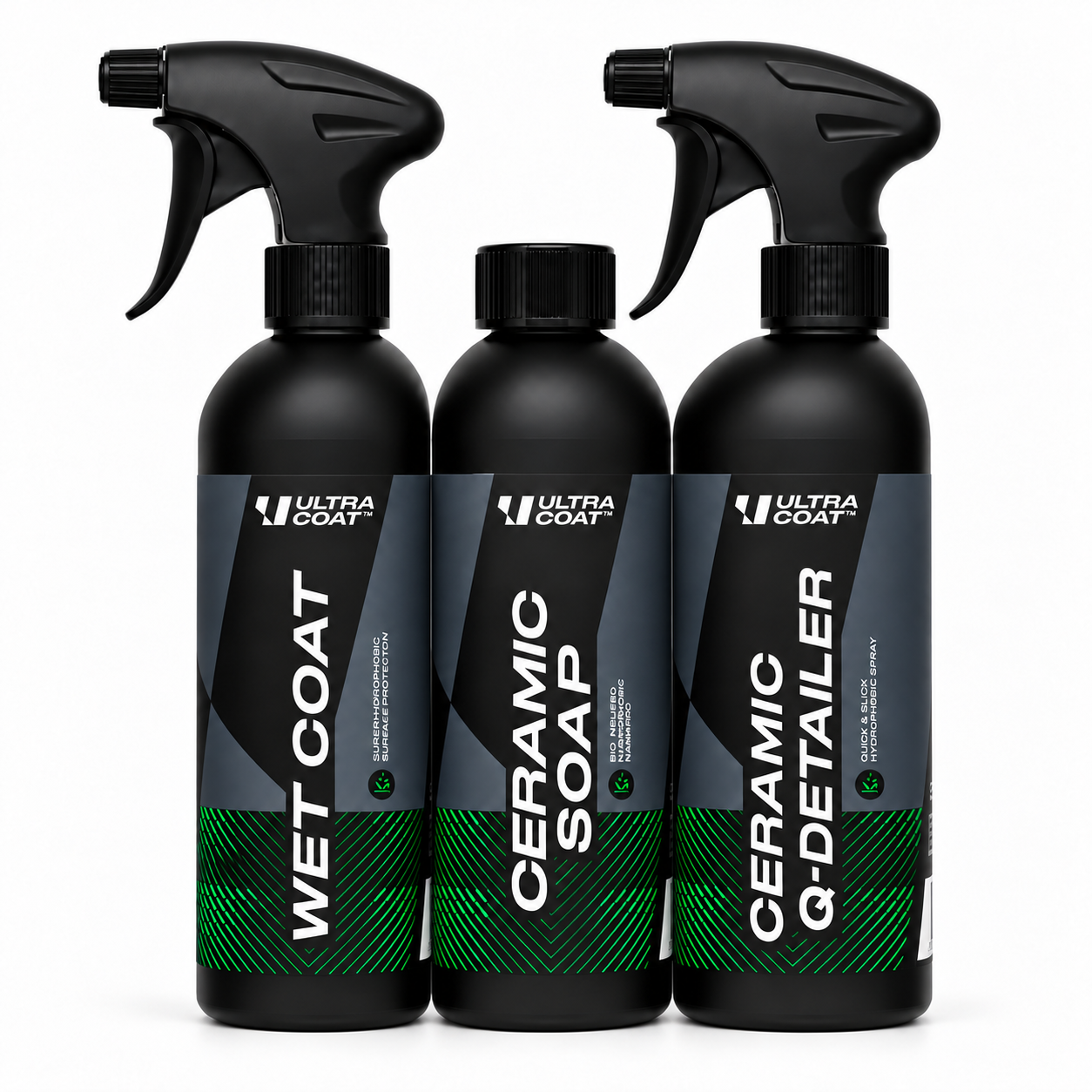 Ultracoat Max Gloss Pack med Ceramic Soap, Wetcoat och Ceramic Q-Detailer
