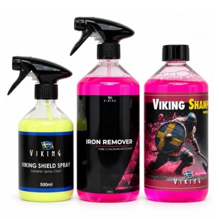 Viking Tvätt och Skydd Paket med Iron Remover, Shield Spray och Nordic Nectar Schampo